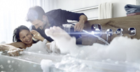 Studie belegt: Bei der Badeinrichtung unterscheiden sich Frau und Mann. Foto: Hansa Armaturen GmbH