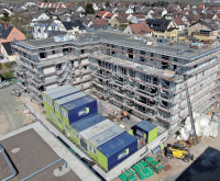 Die Sozialstation mit Tagespflege zieht mit dem städtischen Mehrgenerationen-Haus ins neue Gebäude. Die Sozialstation mit Tagespflege zieht mit dem städtischen Mehrgenerationen-Haus ins neue Gebäude.