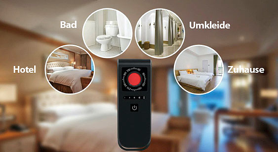 VisorTech Mobiler Spycam-Detektor zum Finden von versteckten Kameras, Akku, IP44, www.pearl.de VisorTech Mobiler Spycam-Detektor zum Finden von versteckten Kameras, Akku, IP44, www.pearl.de