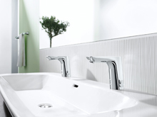 Smarte Armaturen lassen sich via Bluetooth® individuell anpassen. Foto: Hansa Armaturen GmbH