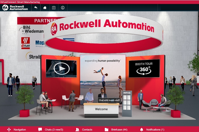 Rockwell Automation feiert mit VirtualConnect erste erfolgreiche virtuelle Messe - Besucher erleben 
