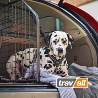 Mit einem Trenngitter sind Hunde auch im Elektroauto optimal gesichert. © Travall Mit einem Trenngitter sind Hunde auch im Elektroauto optimal gesichert. © Travall