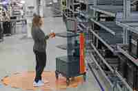 Mobiler Arbeitsplatz MAX zur einfachen Einhaltung des Mindestabstandes