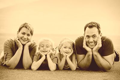 Familie  Johnson im Jahr 1991