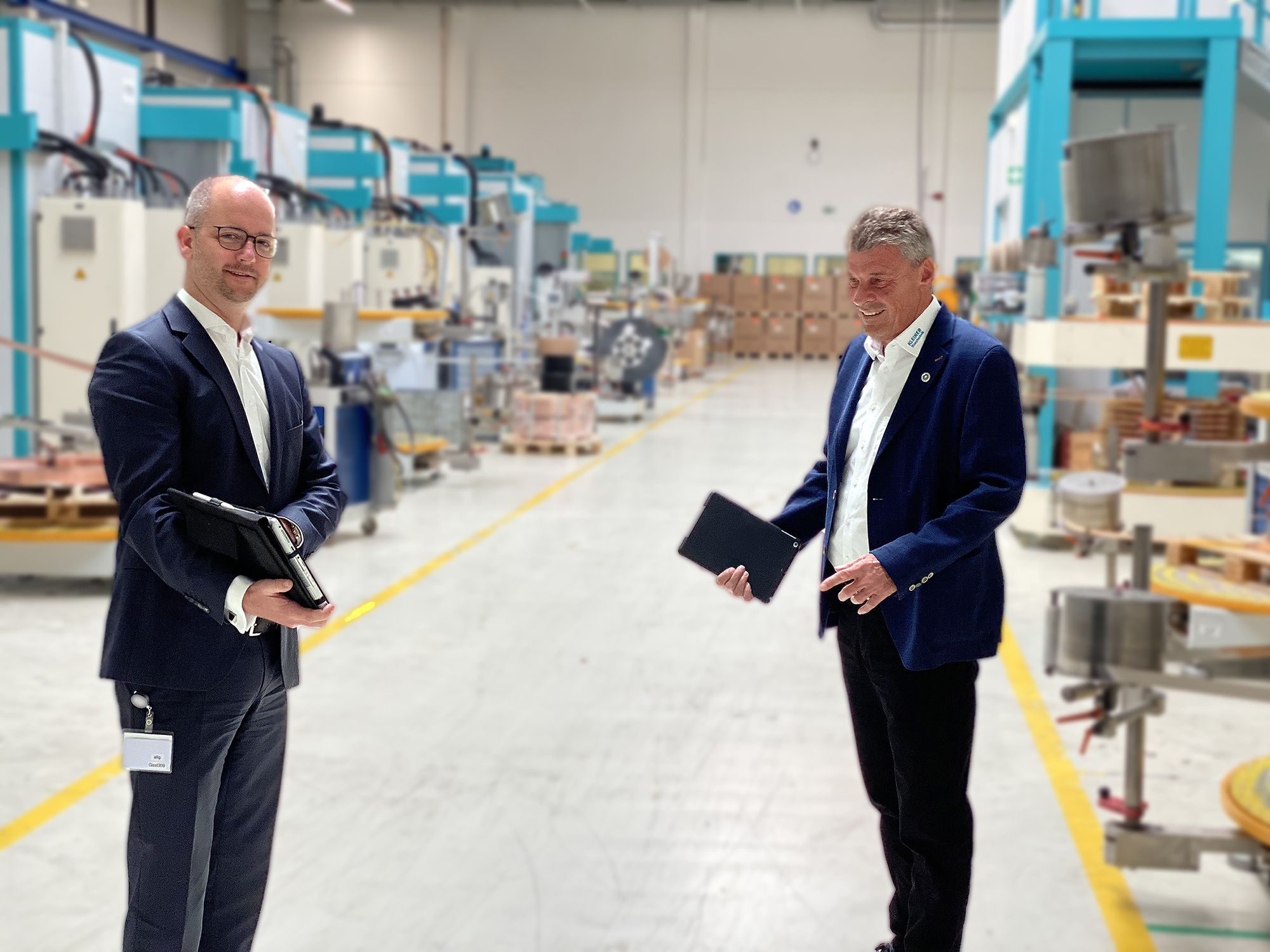 Michael Beck (links), itprocess gmbH und Thomas Kleiner (rechts), KLEINER GmbH Michael Beck (links), itprocess gmbH und Thomas Kleiner (rechts), KLEINER GmbH