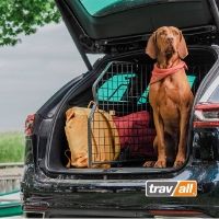 Hunde werden mit Travall effektiv im Fahrzeug gesichert. © Travall Hunde werden mit Travall effektiv im Fahrzeug gesichert. © Travall