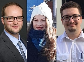 (v.li.): David Steiner, Sabina Muradli, Christopher Schertz.