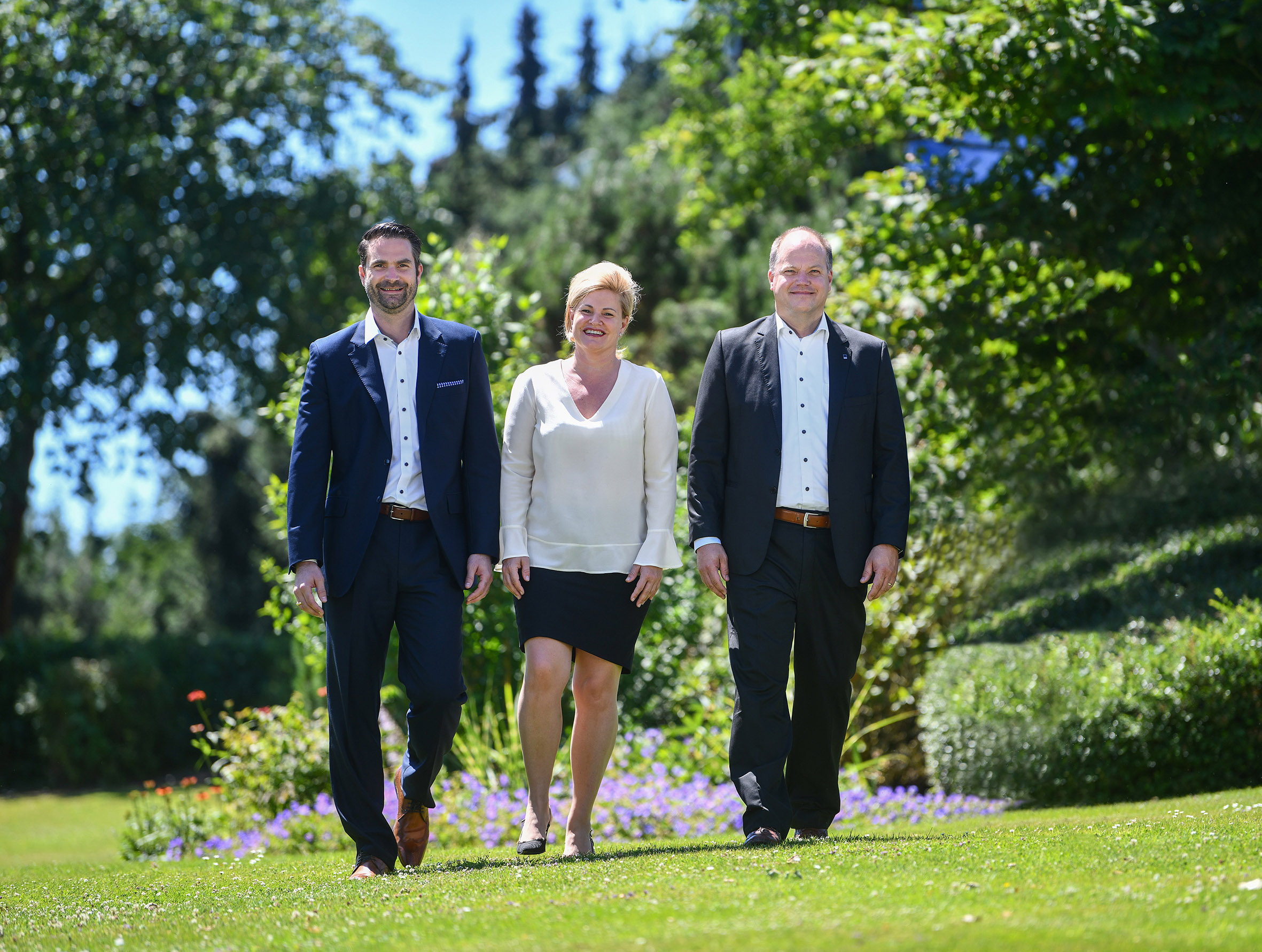 Die Geschäftsleitung (v. l.): Tobias Schulte, Andrea Widmann und Heinz Schulte. (Bildquelle: @Eco Sc