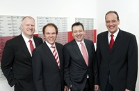 Neue Vetriebsspitze: Frank Lehrich, Thomas Fischer, Ralf Dosin und Carsten Balzar Neue Vetriebsspitze: Frank Lehrich, Thomas Fischer, Ralf Dosin und Carsten Balzar