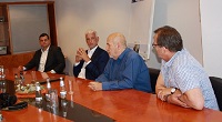 Vertragsunterzeichnung Sponsoring zwischen Volksbank Spree-Neiße und Verein Jugend und Soziales