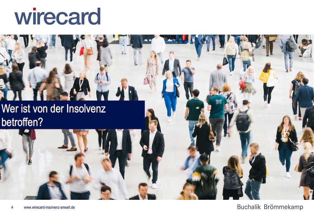 Hohe Verluste durch WIRECARD Bilanzskandal und Insolvenz, mögliche Klage?wichtig für Anleger Hohe Verluste durch WIRECARD Bilanzskandal und Insolvenz, mögliche Klage?wichtig für Anleger