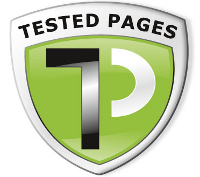 Logo des Homepage-Gütesiegels Tested Pages