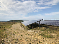 Bildrechte: WI Energy GmbH | Solarpark Kersch kurz vor Fertigstellung