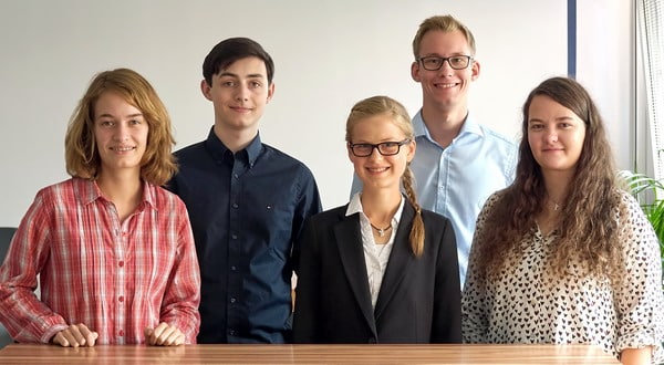 Lena Kociemba, Jannik Wöstemeyer, Marlin Rose, Lennart Nitsch und Jana Driller (v.l.n.r.) Lena Kociemba, Jannik Wöstemeyer, Marlin Rose, Lennart Nitsch und Jana Driller (v.l.n.r.)