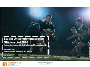 Studie Unternehmensprofile Glücksspiel 2020 Studie Unternehmensprofile Glücksspiel 2020