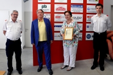 v.l.n.r. Christian Fischer. Björn Gunnar Lefnear, Dr. Renate Grimmlinger, Erik Mayerhofer (Bildquell v.l.n.r. Christian Fischer. Björn Gunnar Lefnear, Dr. Renate Grimmlinger, Erik Mayerhofer (Bildquell