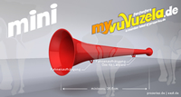 my mini vuvuzela, einteilig, rot my mini vuvuzela, einteilig, rot