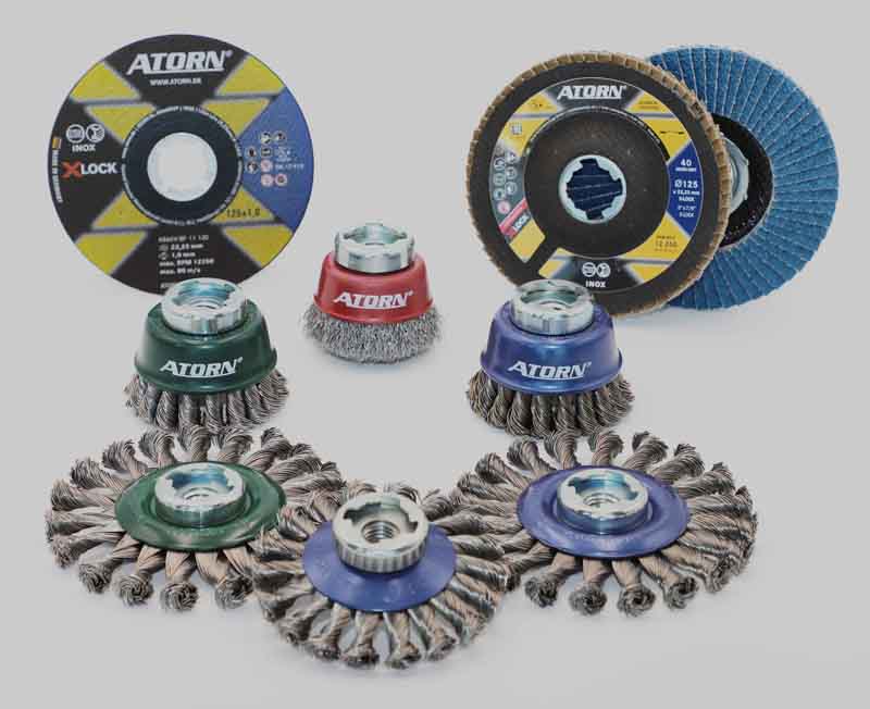 Neue ATORN X-LOCK-Trennscheiben und -Bürsten bereichern das HAHN+KOLB-Sortiment. Neue ATORN X-LOCK-Trennscheiben und -Bürsten bereichern das HAHN+KOLB-Sortiment.