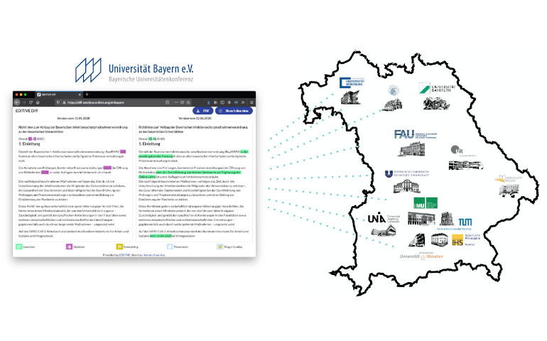 EDITIVE - neuer Algorithmus unterstützt Bayerns Universitäten EDITIVE - neuer Algorithmus unterstützt Bayerns Universitäten