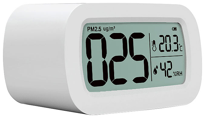 CASAcontrol PM2,5-Feinstaub-Messgerät mit Temperatur- und Luftfeuchtigkeitsanzeige, www.pearl.de CASAcontrol PM2,5-Feinstaub-Messgerät mit Temperatur- und Luftfeuchtigkeitsanzeige, www.pearl.de