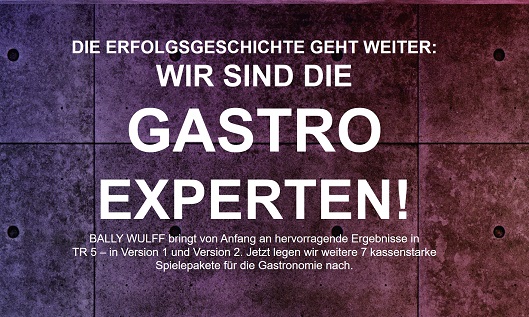 BALLY WULFF offeriert neue Spielevielfalt für die Gastronomie BALLY WULFF offeriert neue Spielevielfalt für die Gastronomie