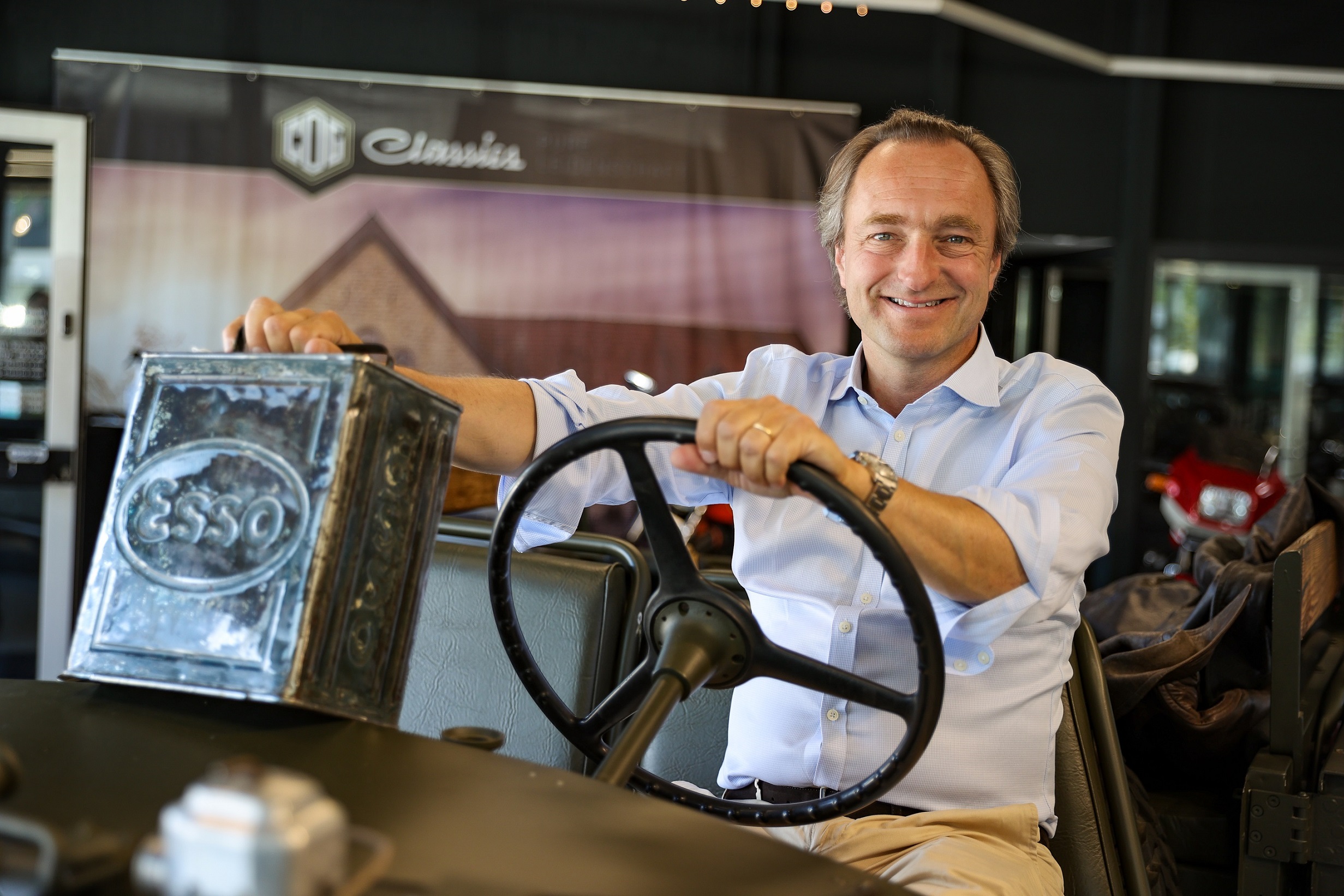 Der leidenschaftliche Oldtimer-Sammler und Händler Christian-Oscar Geyer (Bildquelle: Uwe Erensmann Der leidenschaftliche Oldtimer-Sammler und Händler Christian-Oscar Geyer (Bildquelle: Uwe Erensmann