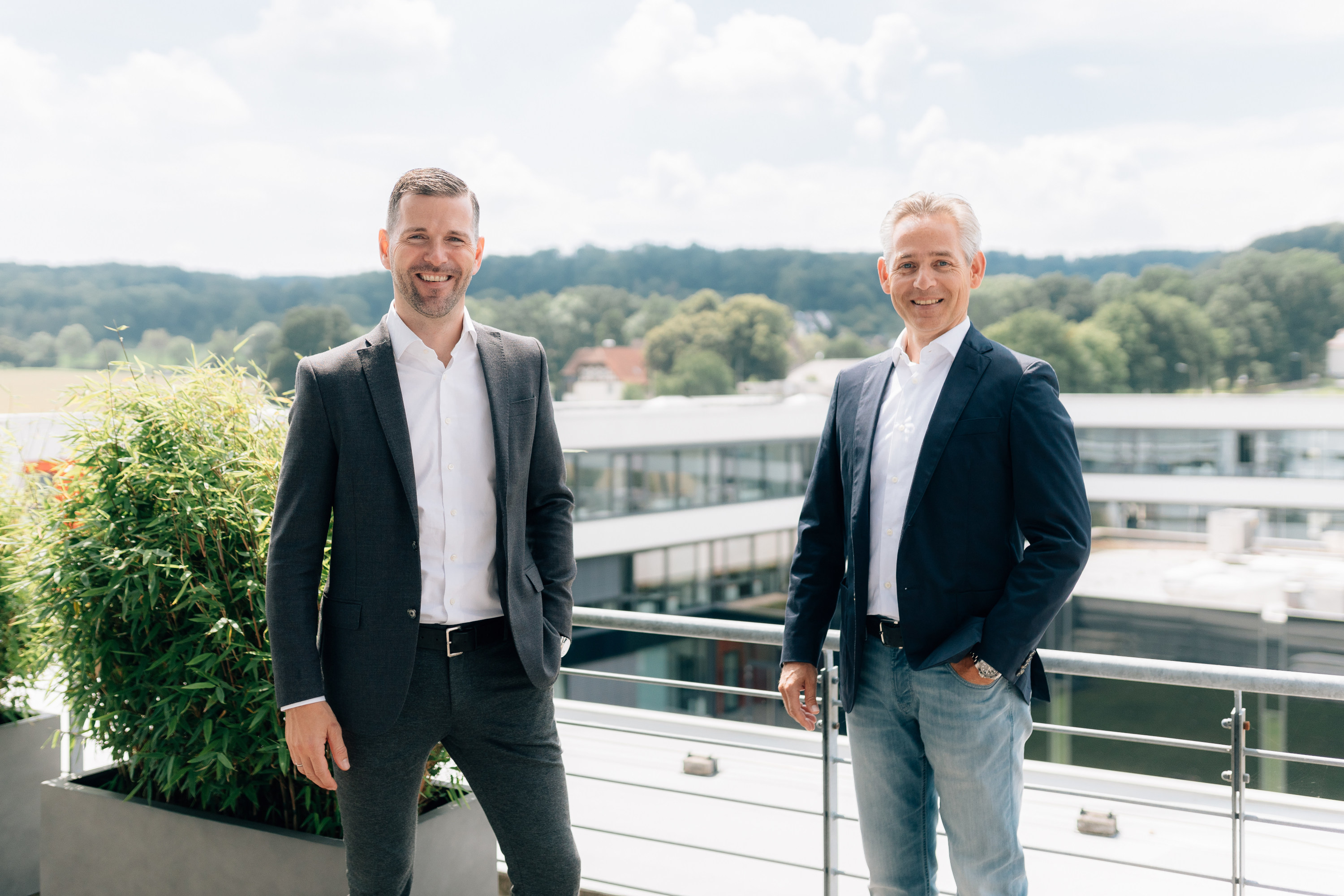 Patric Dahse, CEO Natuvion, und Norbert Rotter, CEO itelligence AG Patric Dahse, CEO Natuvion, und Norbert Rotter, CEO itelligence AG