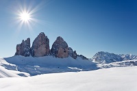 Die Drei Zinnen im Winter (c) TVB Hochpustertal (Hotel Hohe Gaisl)