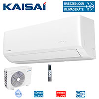 Klimaanlagen-Set von KAISAI KWC-12CRFI Wandgerät Care + KWC-12CRFO R32 von Breeze24.com