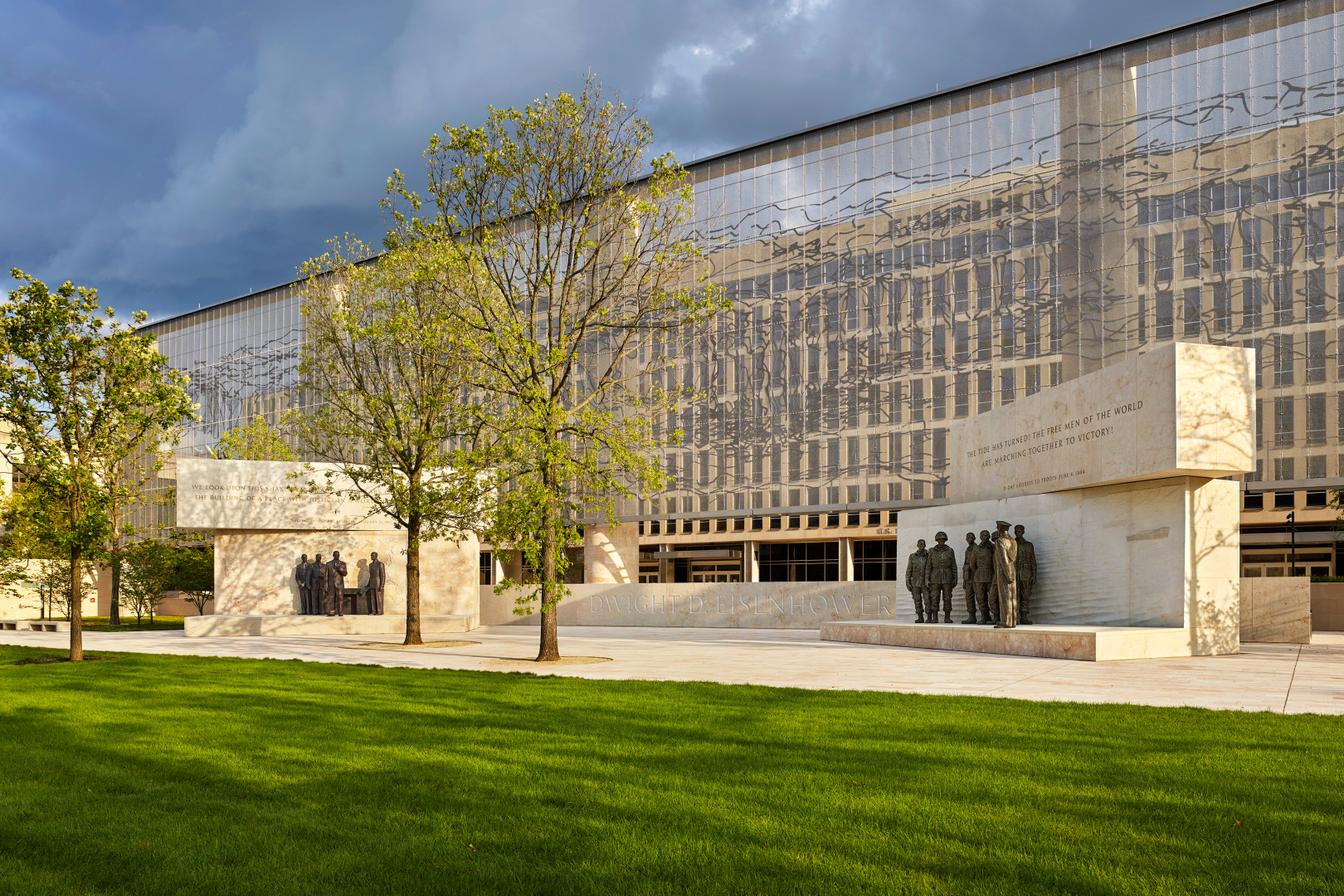 Das neue Dwight D. Eisenhower Memorial in Washington, DC (Bildquelle: Eisenhower Memorial Commission Das neue Dwight D. Eisenhower Memorial in Washington, DC (Bildquelle: Eisenhower Memorial Commission