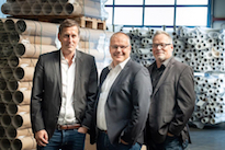 Tecco wird 40 und stellt neues Management-Trio vor: Arne Luther, Karsten Goltz und Uwe Janke (vlnr.)