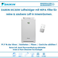 DAIKIN MC55W Luftreiniger mit HEPA Filter für reine und saubere Luft in Innenräumen von Breeze24.com DAIKIN MC55W Luftreiniger mit HEPA Filter für reine und saubere Luft in Innenräumen von Breeze24.com