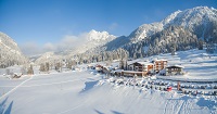 Aussicht auf das Hotel Bergblick im Winter (Hotel Bergblick)
