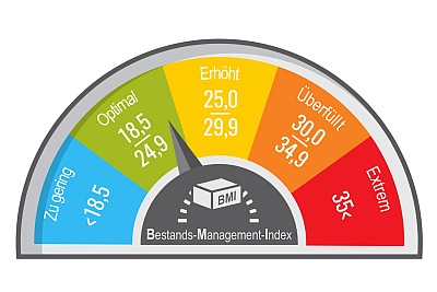 Über das E:S:A-Analyse Tool können Unternehmen ihren Bestands-Management-Index (BMI) ermitteln (©Mic Über das E:S:A-Analyse Tool können Unternehmen ihren Bestands-Management-Index (BMI) ermitteln (©Mic