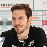 (Jocki_Foto,Erlangen) - Endlich wieder Handball in der ARENA, freut sich HCE-Coach Michael Haaß (Jocki_Foto,Erlangen) - Endlich wieder Handball in der ARENA, freut sich HCE-Coach Michael Haaß
