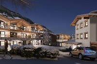 Außenansicht Winter auf die Tauernsuites Mitterwirt (Alps Residence)