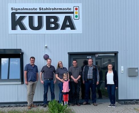 v.L. Dirk Olbrich, Oliver Bach, Familie Feiler, Thomas Bach, Janine Schuff