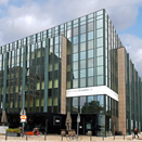Der moderne Bürokomplex “WestendCarée“. Der moderne Bürokomplex “WestendCarée“.