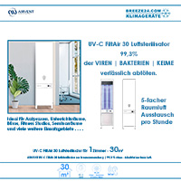 UV-C FiltAir 30 Luftsterilisator zur Innenanwendung (für 30m² Fläche)