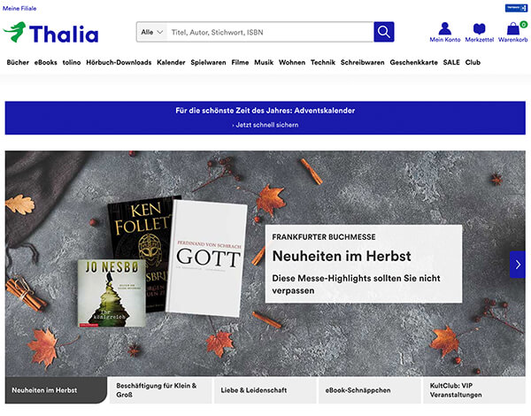Thalia Mayersche vertraut im Programmatic Advertising auf e-dialog Thalia Mayersche vertraut im Programmatic Advertising auf e-dialog