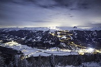 14 km langer beleuchteter Rodelspaß (Wildkogel Arena)