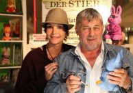 Schauspielerin Anouschka Renzi und Filmstar Heinz Hoenig Schauspielerin Anouschka Renzi und Filmstar Heinz Hoenig