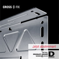 Das CROSSFIX® Unterkonstruktionssystem von EJOT ist für den DETAIL Product Award 2020 nominiert.