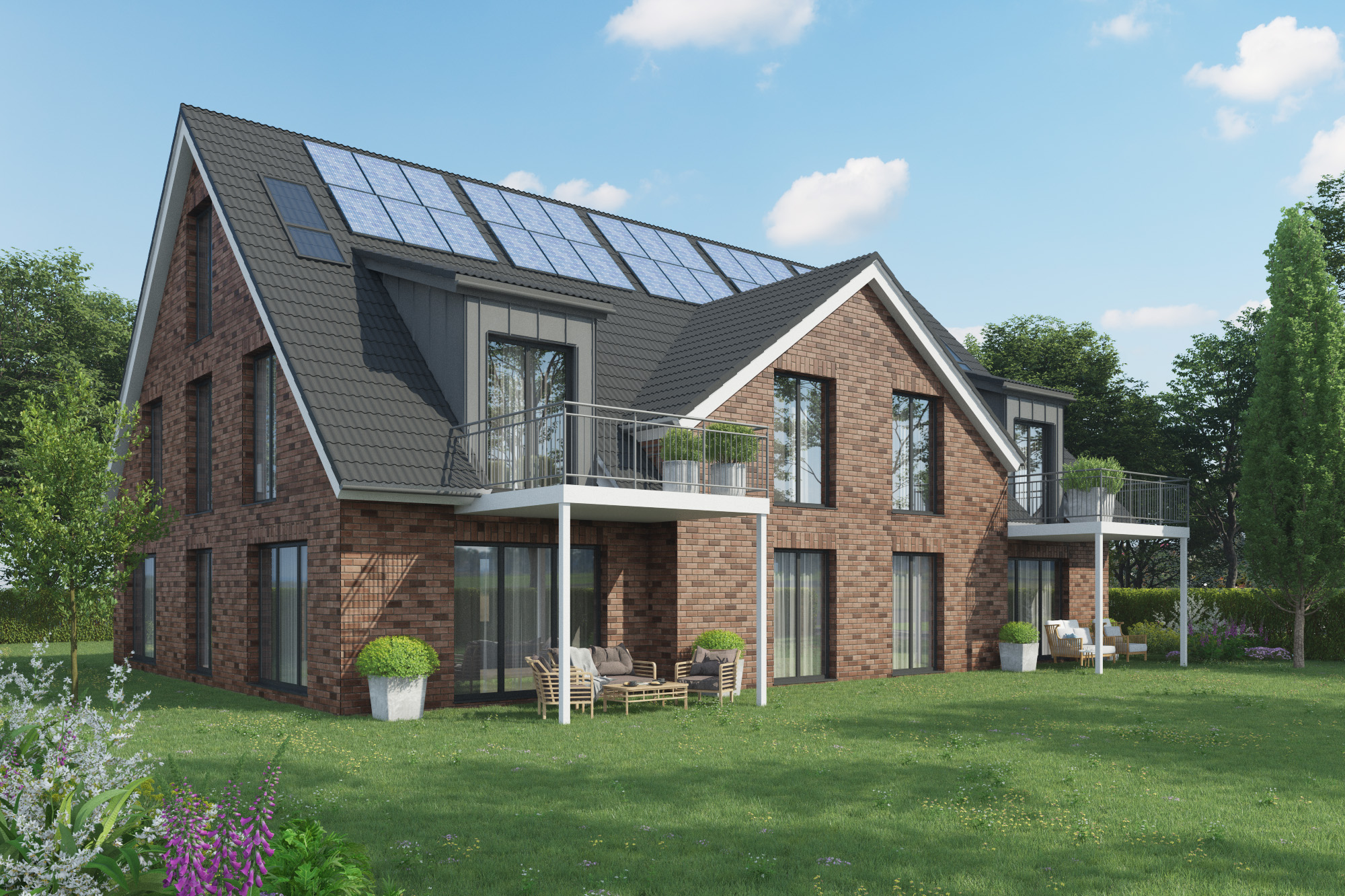 Modernes Wohnen mit intelligenter Haussteuerung