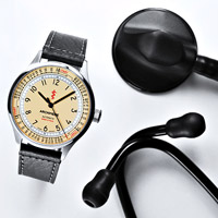 ARCHIMEDE Ärzteuhr mit Pulsometer