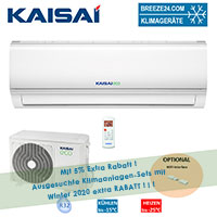 Kaisai Klimaanlage Wandgerät Eco 2,6 kW R32 KEX-09KTAI + KEX-09KTAO Set für 1 Zimmer