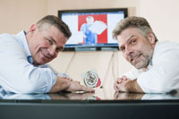 Die Köpfe der Badewasser NetWORK GmbH: Christoph Laloi und Frank Dieter Giske Die Köpfe der Badewasser NetWORK GmbH: Christoph Laloi und Frank Dieter Giske