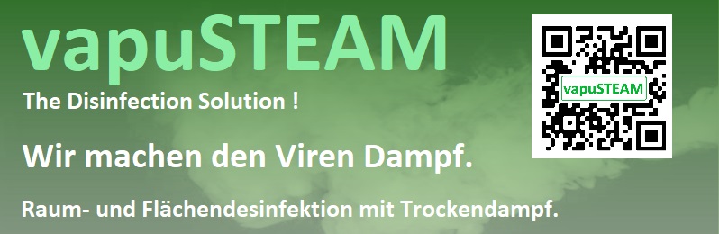 vapuSTEAM™ Trockendampfdesinfektion. www.vapusteam.de vapuSTEAM™ Trockendampfdesinfektion. www.vapusteam.de