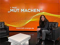Sabine Michel präsentierte das neue digitale Format Talk ORANGE. (Bild: smic! Events & Marketing) Sabine Michel präsentierte das neue digitale Format Talk ORANGE. (Bild: smic! Events & Marketing)
