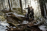 Head Coach und Geschäftsführer Maximilian Gast bei einem MTB-Coaching seiner Athleten.